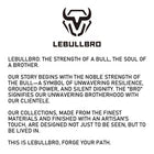 LEBULLBRO Mens Genuine Leather Briefcase Shoulder Messenger Bags Work Laptop Bag