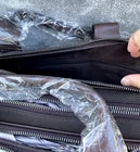 14" mens briefcase shoulder bag Messenger Bag Elegant exquisite hand sewing